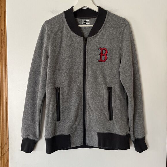 New Era MLB Genuine Merchandise Boston Red Sox Embroidered Full Zip Sweatshirt M - Picture 1 of 16